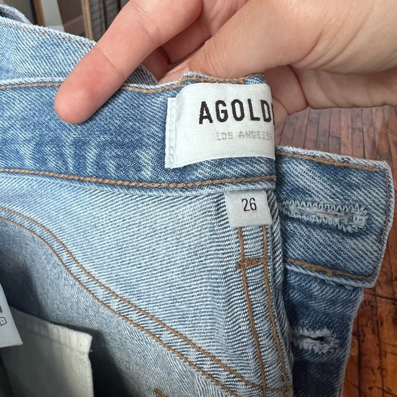 Agolde Riley straight crop in Dimension!